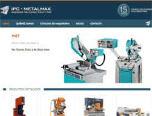 Tablet Screenshot of ipc-metalmak.com